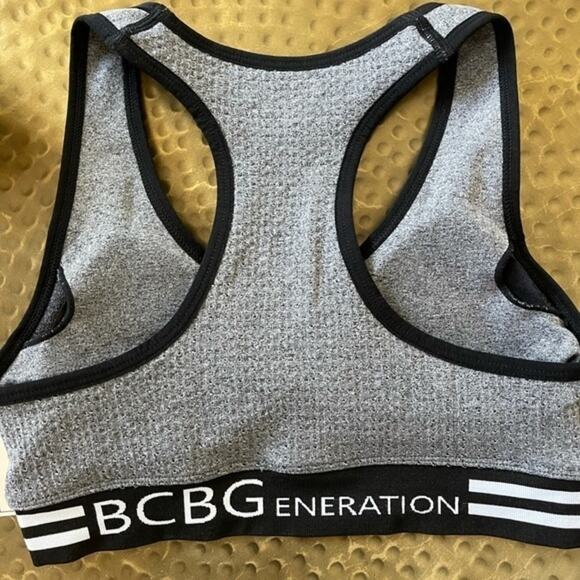 NWT BCBG Generation Logo Racerback Sports Bra Small NWT - Picture 4 of 4